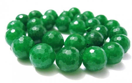 Jade Smaragd 14 mm  Grün Edelstein Strang